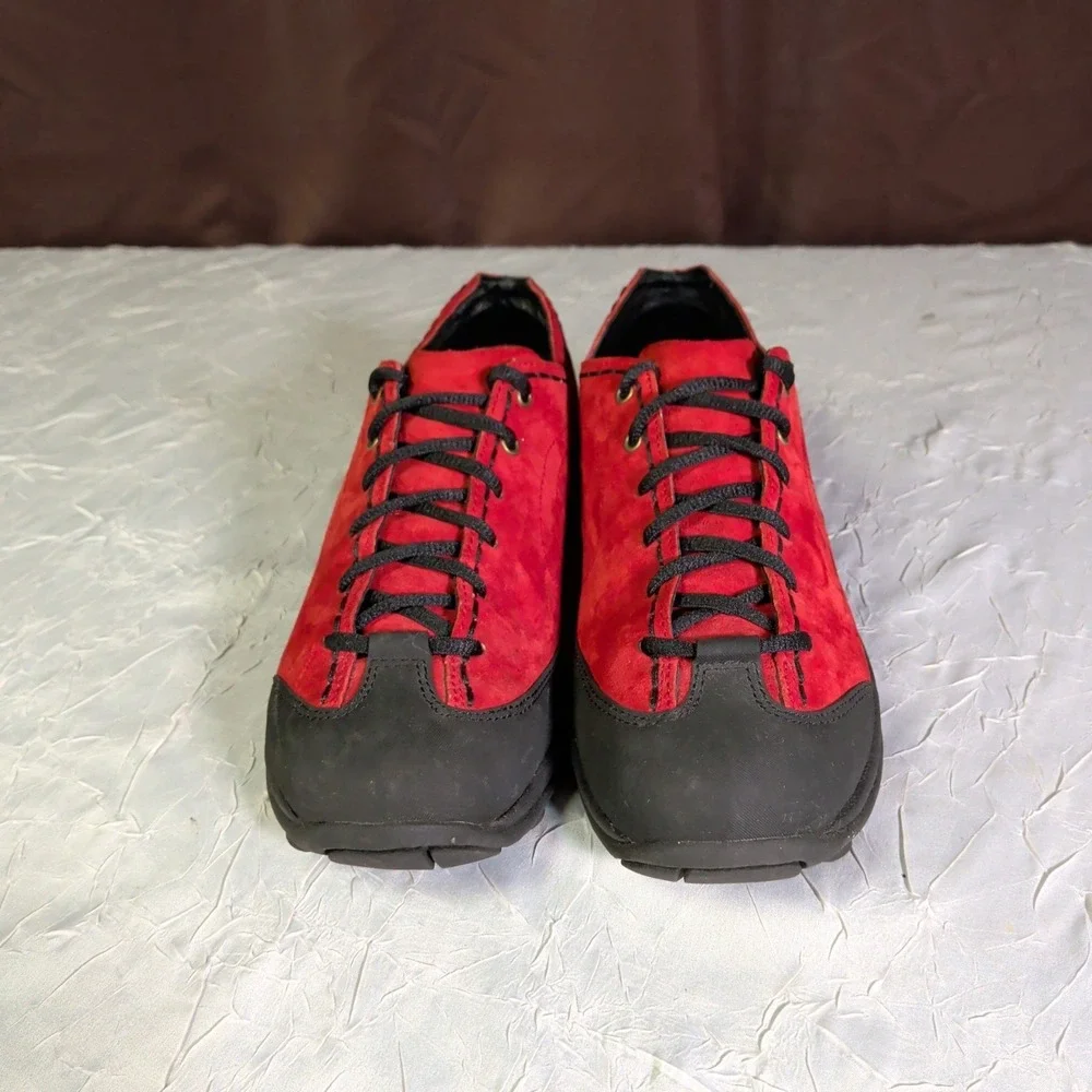 Merrell Jungle Climb Shoes Womens Size 7 Red Suede Hiking Sneakers Gorpcore